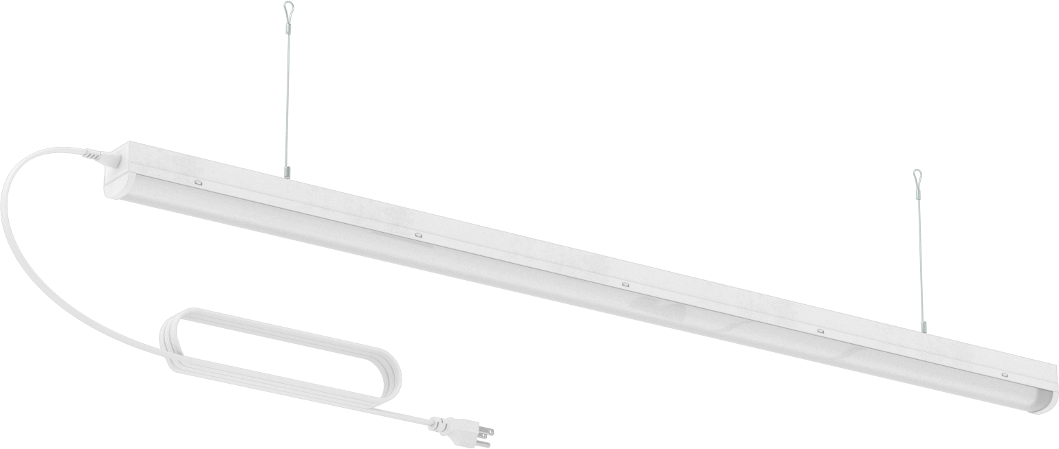 Takılabilir Tavan Işığı, Tavana/Duvara Montaj, 46“ Uzunluk x 1-7/8” Genişlik Toplam
