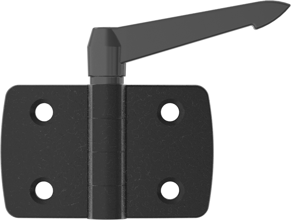 Kol Kilitli Konum Menteşesi, Nikel Kaplı Alüminyum, 1-7/8“ x 1-1/2” Kapı Kanadı