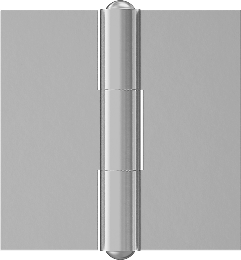 Delikli Menteşe, Çıkarılamayan Pim, 1-1/2“ x 3/4” x 0,064" Kanatlar