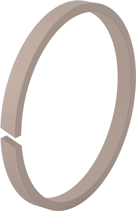 Bronz Dolgulu PTFE Plastik Yüksek Hızlı Aşınma Halkası, 1/4" Oluk Genişliği için, 2,75 inç İç Çap x 3 inç Dış Çap x 0,25 inç Genişlik