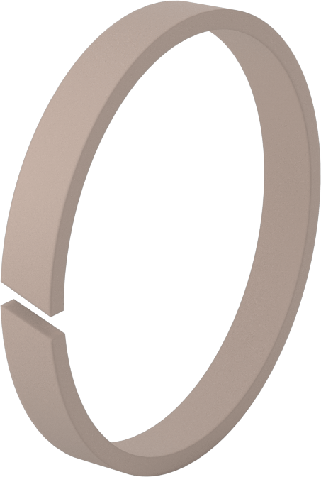 Bronz Dolgulu PTFE Plastik Yüksek Hızlı Aşınma Halkası, 3/8" Oluk Genişliği için, 2,75 inç İç Çap x 3 inç Dış Çap x 0,375 inç Genişlik