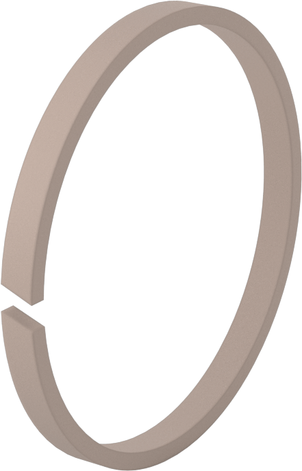 Bronz Dolgulu PTFE Plastik Yüksek Hızlı Aşınma Halkası, 1/4" Oluk Genişliği için, 3“ İç Çap x 3,25” Dış Çap x 0,25" Genişlik