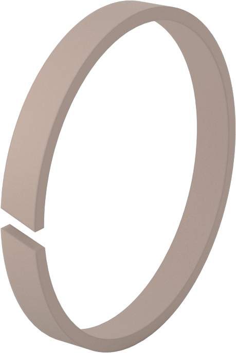 Bronz Dolgulu PTFE Plastik Yüksek Hızlı Aşınma Halkası, 3/8" Oluk Genişliği için, 3“ İç Çap x 3,25” Dış Çap x 0,375" Genişlik