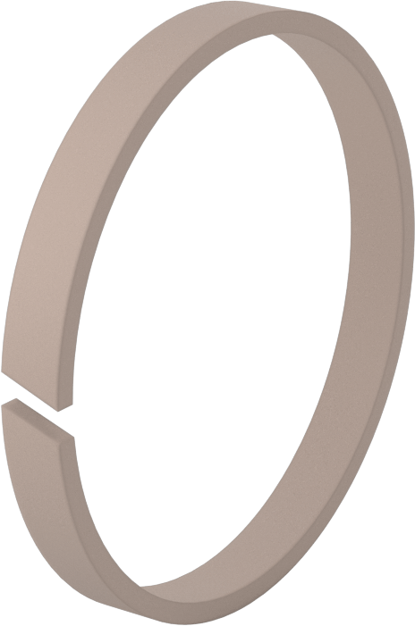 Bronz Dolgulu PTFE Plastik Yüksek Hızlı Aşınma Halkası, 3/8" Oluk Genişliği için, 3,25“ İç Çap x 3,5” Dış Çap x 0,375" Genişlik