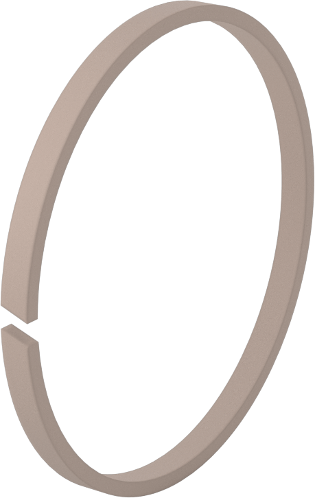 Bronz Dolgulu PTFE Plastik Yüksek Hızlı Aşınma Halkası, 1/4" Oluk Genişliği için, 3,75 inç İç Çap x 4 inç Dış Çap x 0,25 inç Genişlik