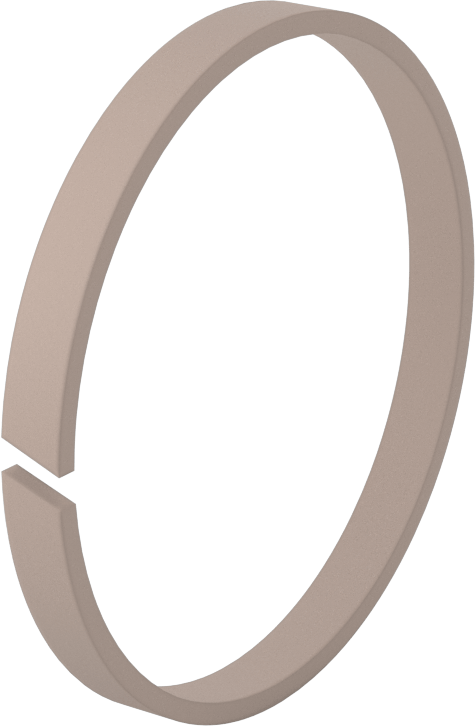Bronz Dolgulu PTFE Plastik Yüksek Hızlı Aşınma Halkası, 3/8" Oluk Genişliği için, 3,75 inç iç çap x 4 inç dış çap x 0,375 inç genişlik