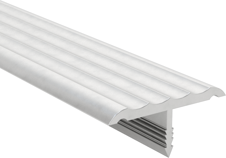 İtme Saplı Alüminyum Kenar Çıtası, 1-1/4“ Genişlik x 7/64” Yükseklik Dış, 7/16" Mil Uzunluğu, 6 Fit Uzunluk