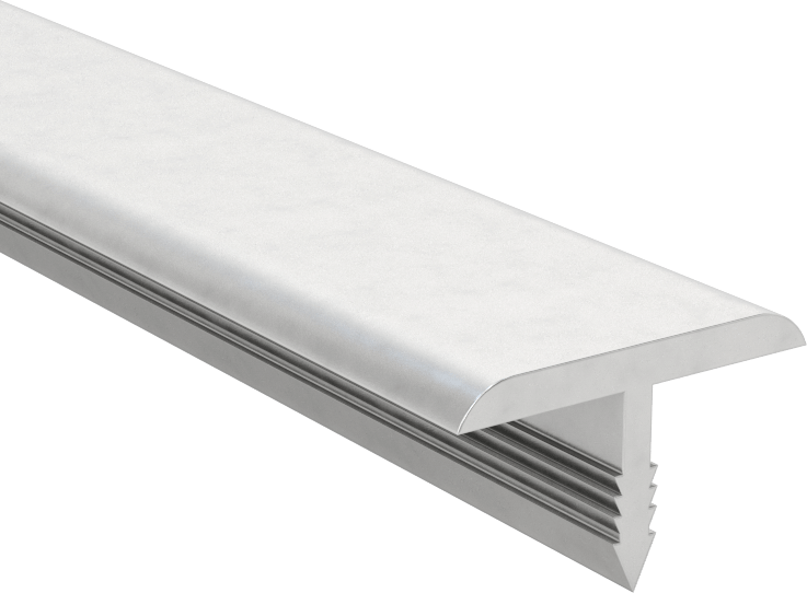 İtme Saplı Alüminyum Kenar Çıtası, 3/4“ Genişlik x 5/64” Dış Yükseklik, 3/8" Gövde Uzunluğu, 6 Fit Uzunluk