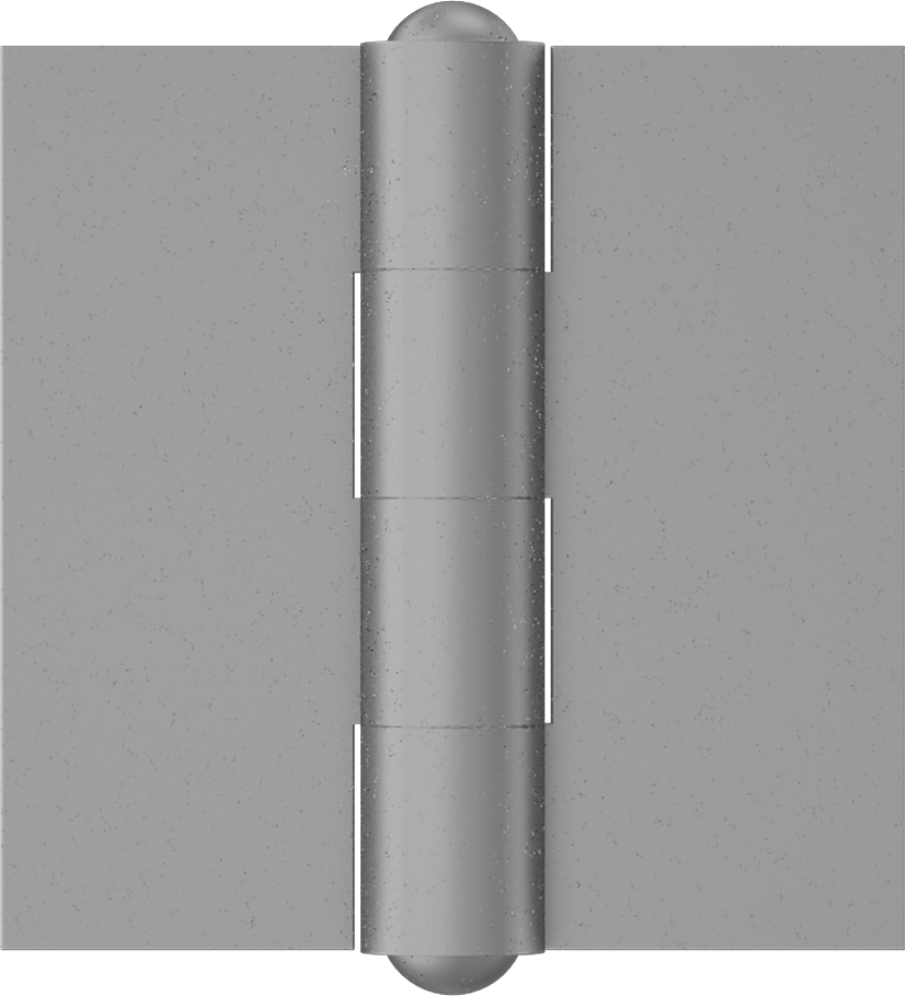 Delikli Menteşe, Galvanizli Çelik, 2“ x 1” Kapı Kanadı, 0,105 inç Yaprak Kalınlığı