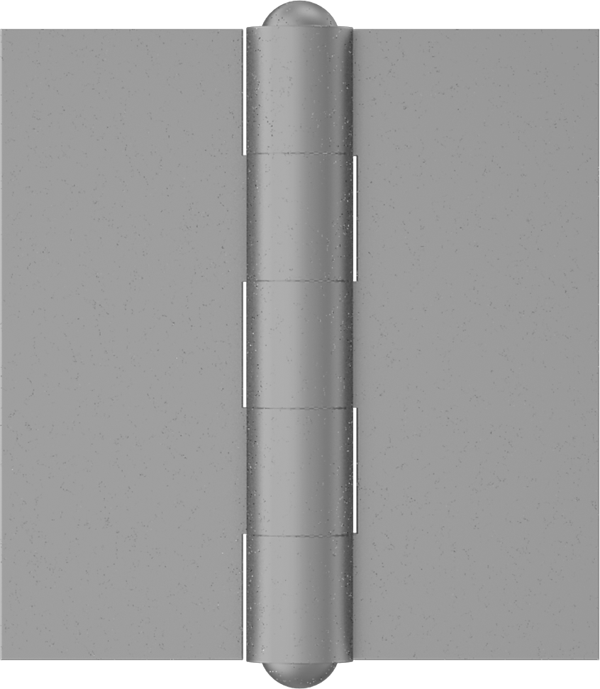 Delikli Menteşe, Galvanizli Çelik, 2-1/2“ x 1-3/16” Kapı Kanadı, 0,120 inç Yaprak Kalınlığı