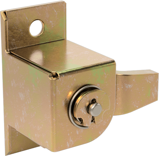 Gerginliği Ayarlanabilir Sıkı Tutuşlu Kam Mandalı, Yivli Kilit, Çinko Kaplı Çelik, 3/4“ ila 1-1/8” Mandal Aralığı