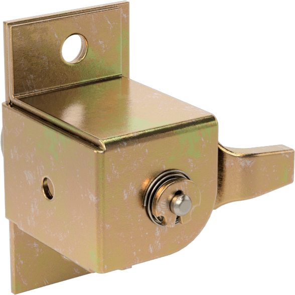 Gerginliği Ayarlanabilir Sıkı Tutuşlu Kam Mandalı, Yivli Kilit, Kaplamalı Çelik, 7/8“ ila 1-11/16” Mandal Aralığı