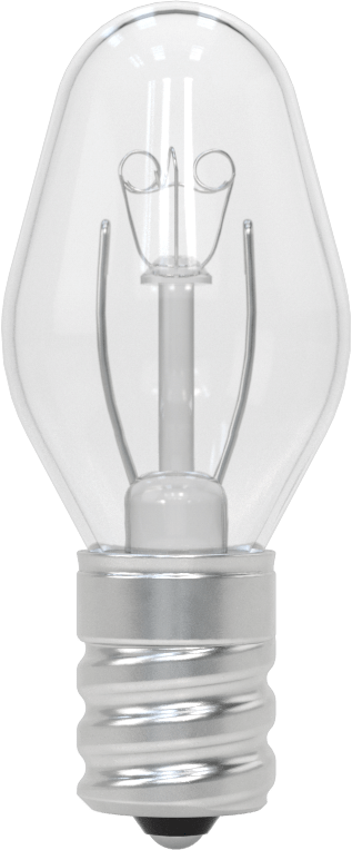 Vidalı Taban Ampul, C7, Şamdan Tabanı, 120V, 4W, Akkor