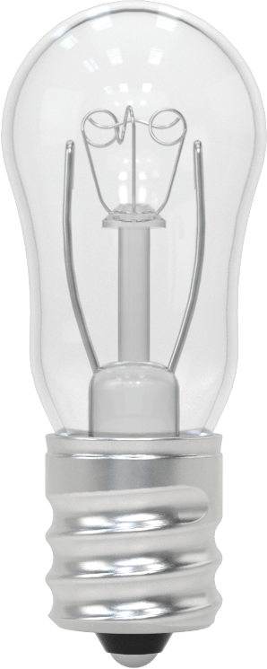 Vidalı Taban Ampul, S6, Şamdan Tabanı, 120V, 10W, Akkor