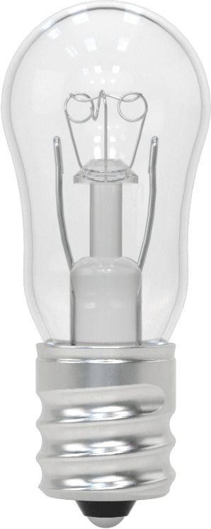 Vidalı Taban Ampul, S6, Şamdan Tabanı, 120V, 6W, Akkor