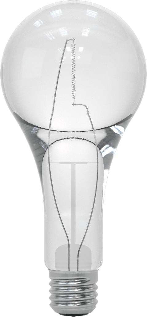 Vidalı Taban Ampul, Yüksek Sıcaklık, Armut, 300W, 3600 Lumens