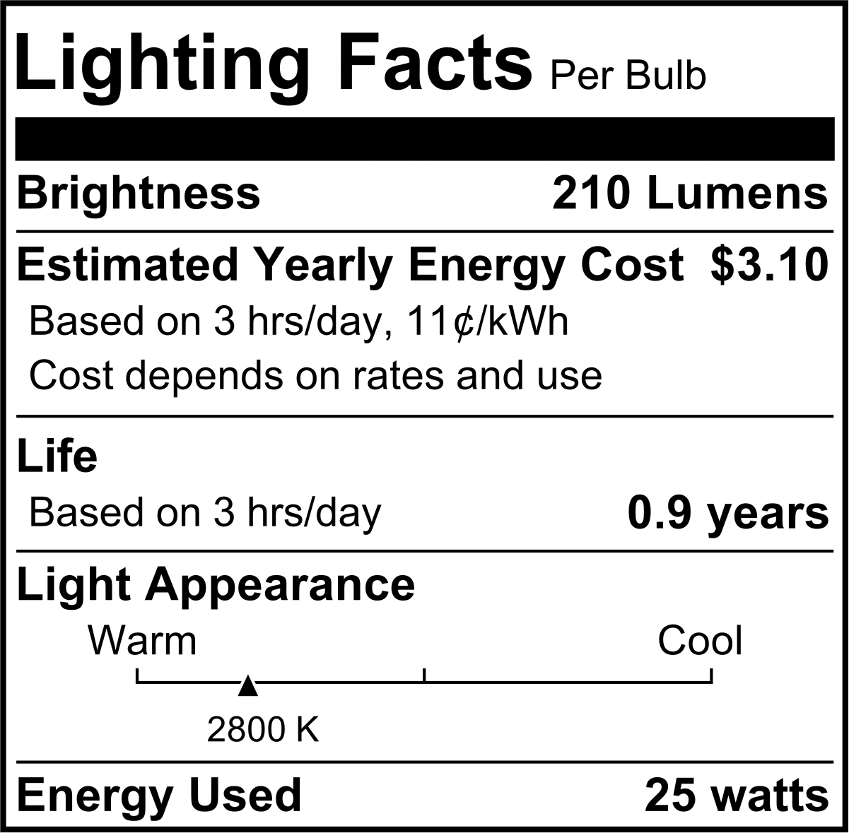 Vidalı Taban Ampul, Yüksek Sıcaklık, Standart, 25W, Buzlu, 210 Lumens