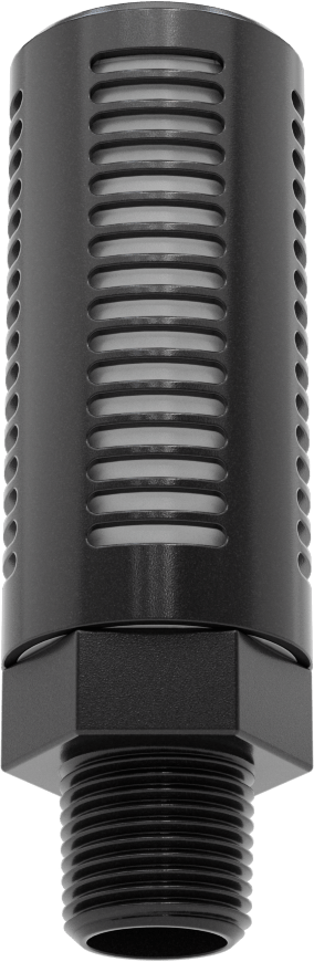 Alev Dayanıklı Yüksek Gürültü Azaltıcı Susturucu, 3/8 NPT Erkek