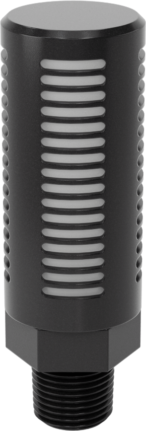 Alev Dayanıklı Yüksek Gürültü Azaltıcı Susturucu, 3/8 NPT Erkek