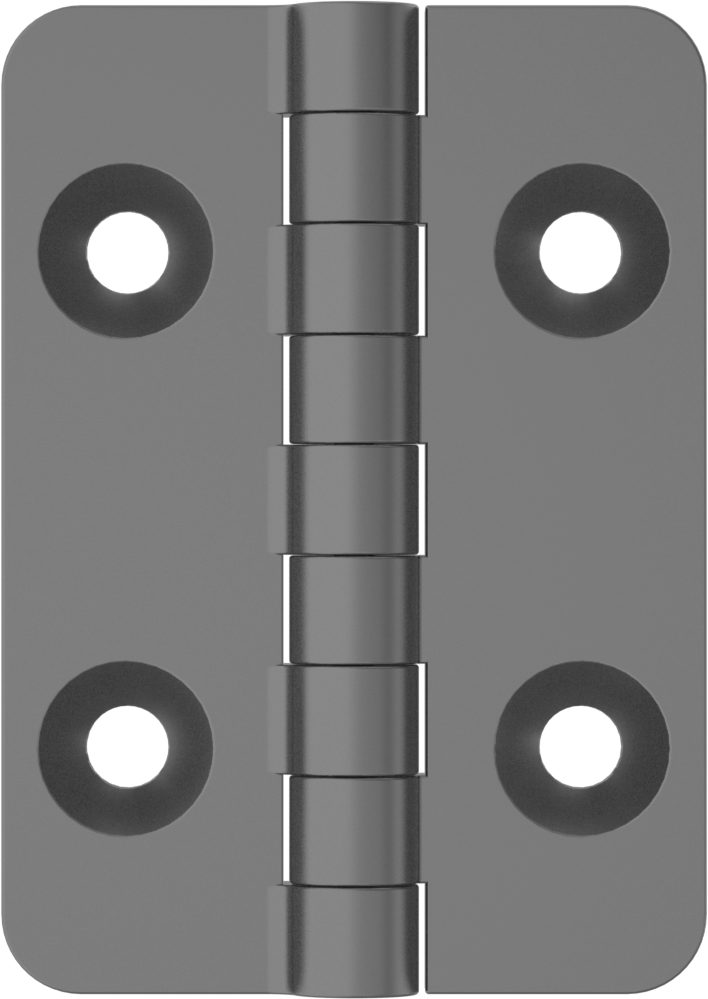 Delikli Plastik Menteşe, ABS, Çıkarılabilir Pim, 2-1/2“ Yükseklik x 1-1/16” Genişlik Kapı Kanadı