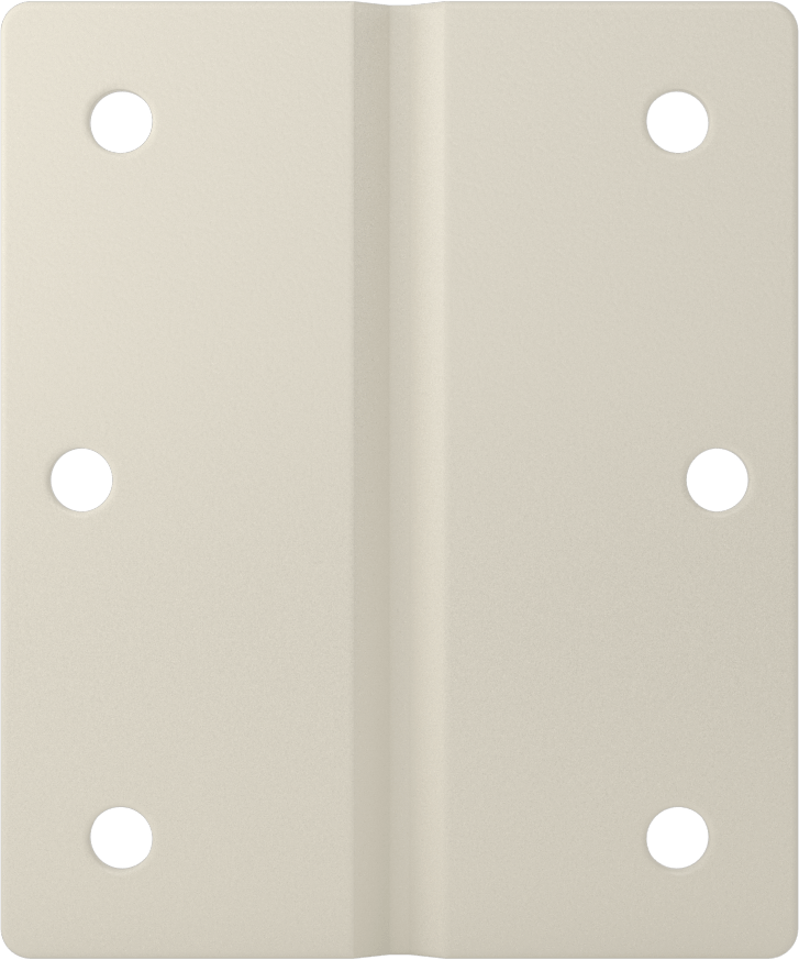 Delikli Plastik Menteşe, Pimsiz, 3“ Yüksek x 1-1/4” Geniş Kapı Kanadı, Beyaz