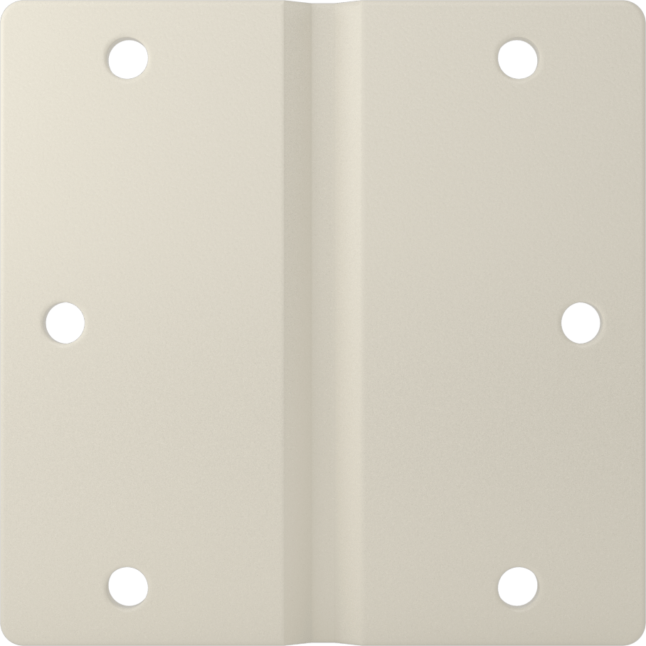 Delikli Plastik Menteşe, Pimsiz, 3-1/2“ Yükseklik x 1-3/4” Genişlik Kapı Kanadı, Beyaz