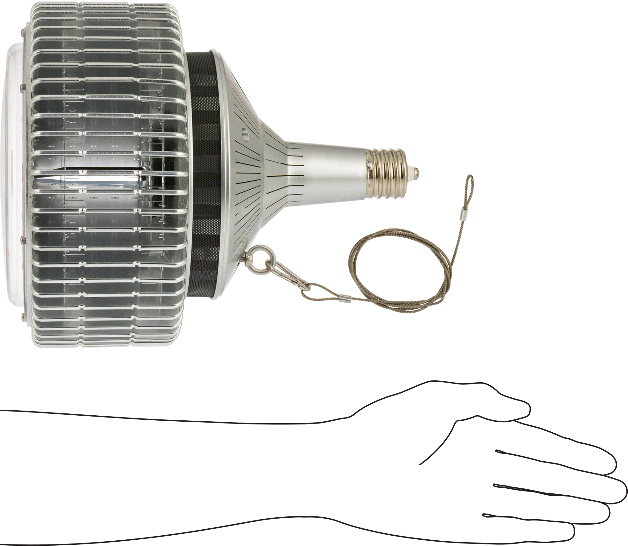 Yüksek Yoğunluklu Deşarj Işığı için LED Ampul, Balast Baypası, Düz Üst, EX39 Taban, 4000K, 270W