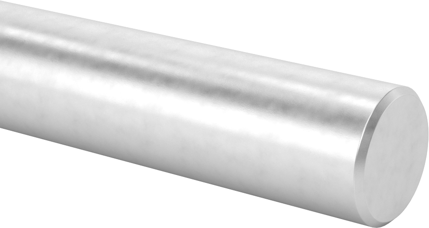 Mimari 6063 Alüminyum Çubuk, 1" Çap