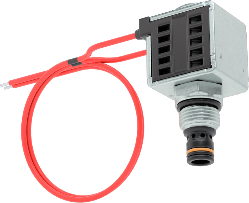 Solenoidle Çalışan Vidalı Hidrolik Vana, Açma/Kapama, Kapalı Konum, 3/4"-16 Diş, 12.0V DC