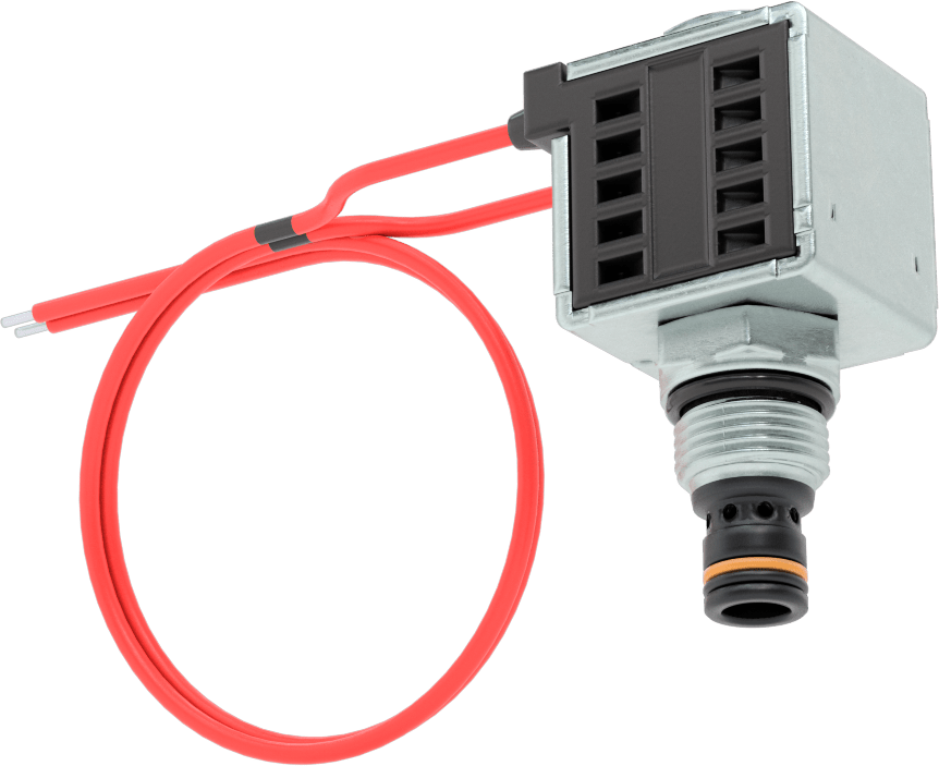 Solenoidle Çalışan Vidalı Hidrolik Vana, Açma/Kapama, Kapalı Konum, 3/4"-16 Diş, 24.0V DC