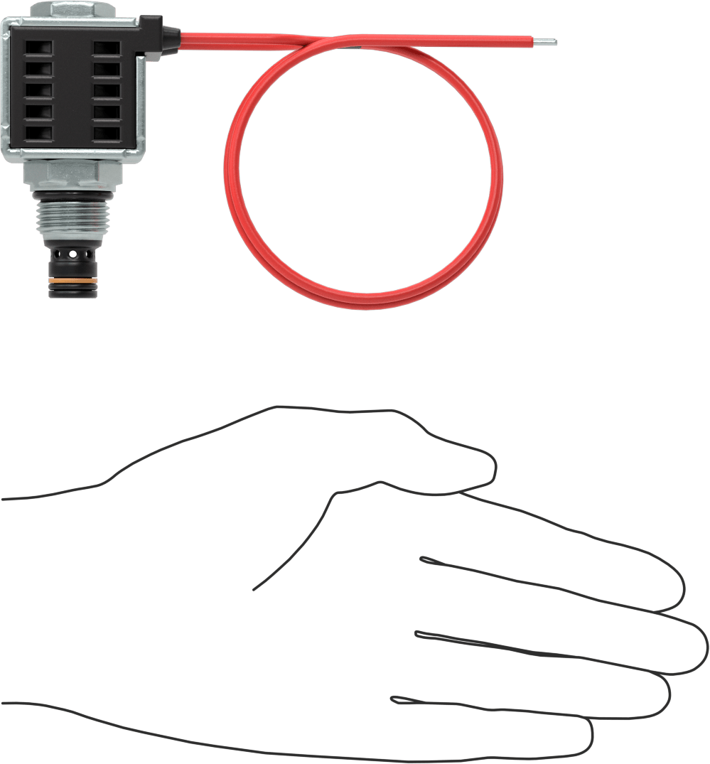 Solenoidle Çalışan Vidalı Hidrolik Vana, Açma/Kapama, Kapalı Konum, 3/4"-16 Diş, 24.0V DC
