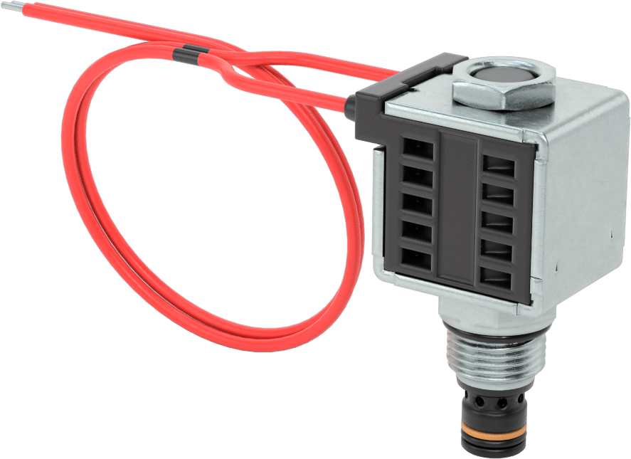 Solenoidle Çalışan Vidalı Hidrolik Vana, Açma/Kapama, Kapalı Konum, 3/4"-16 Diş, 24.0V DC