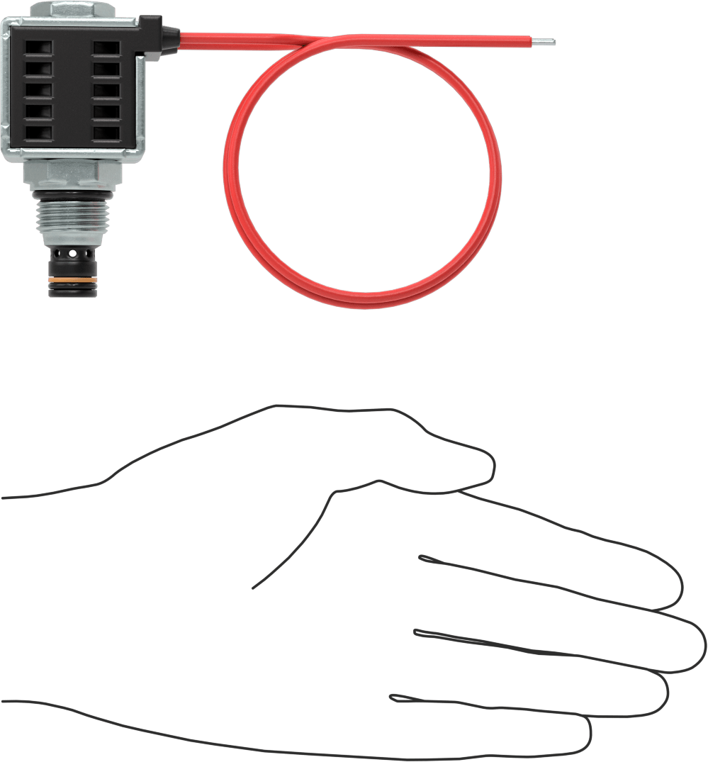 Solenoidle Çalışan Vidalı Hidrolik Vana, Açma/Kapama, Açık Konum, 3/4"-16 Diş, 24.0V DC