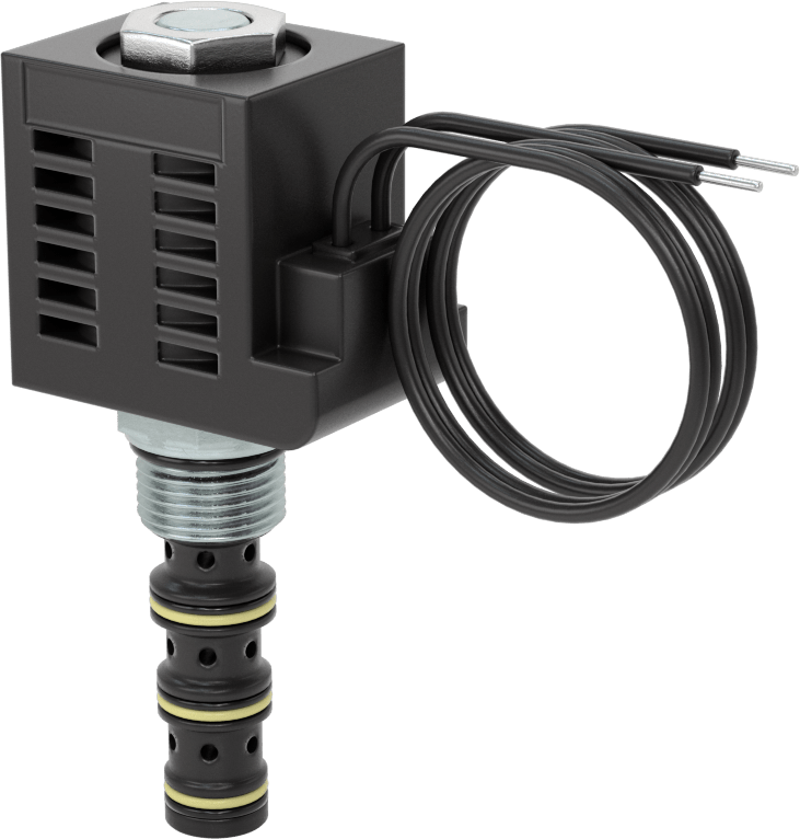 Solenoidle Çalışan Vidalı Hidrolik Vana, Yön Kontrolü, 4-Way, Deltrol Dsv2-100-4CO-N-D1D