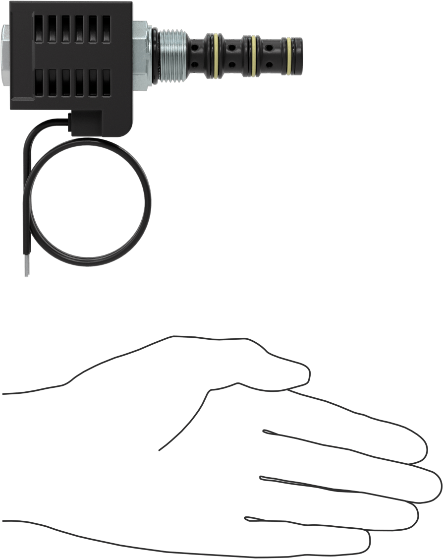 Solenoidle Çalışan Vidalı Hidrolik Vana, Yön Kontrolü, 4-Way, Deltrol Dsv2-100-4CO-N-D1D