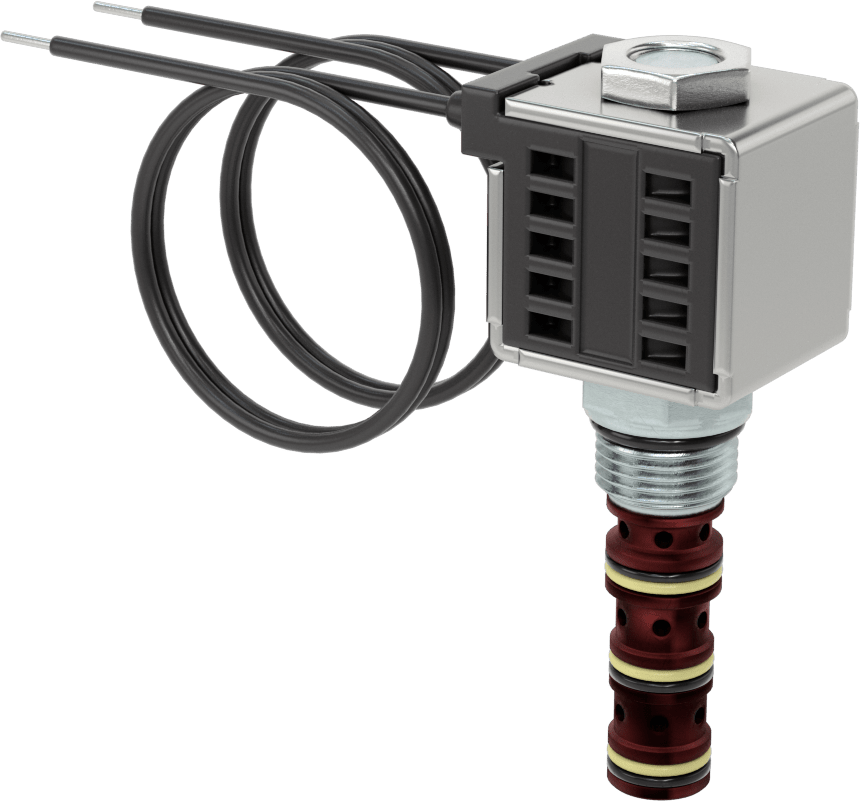 Solenoidle Çalışan Vidalı Hidrolik Vana, Yön Kontrolü, 4-Way, Deltrol Dsv2-080-4NC-N-D2DE