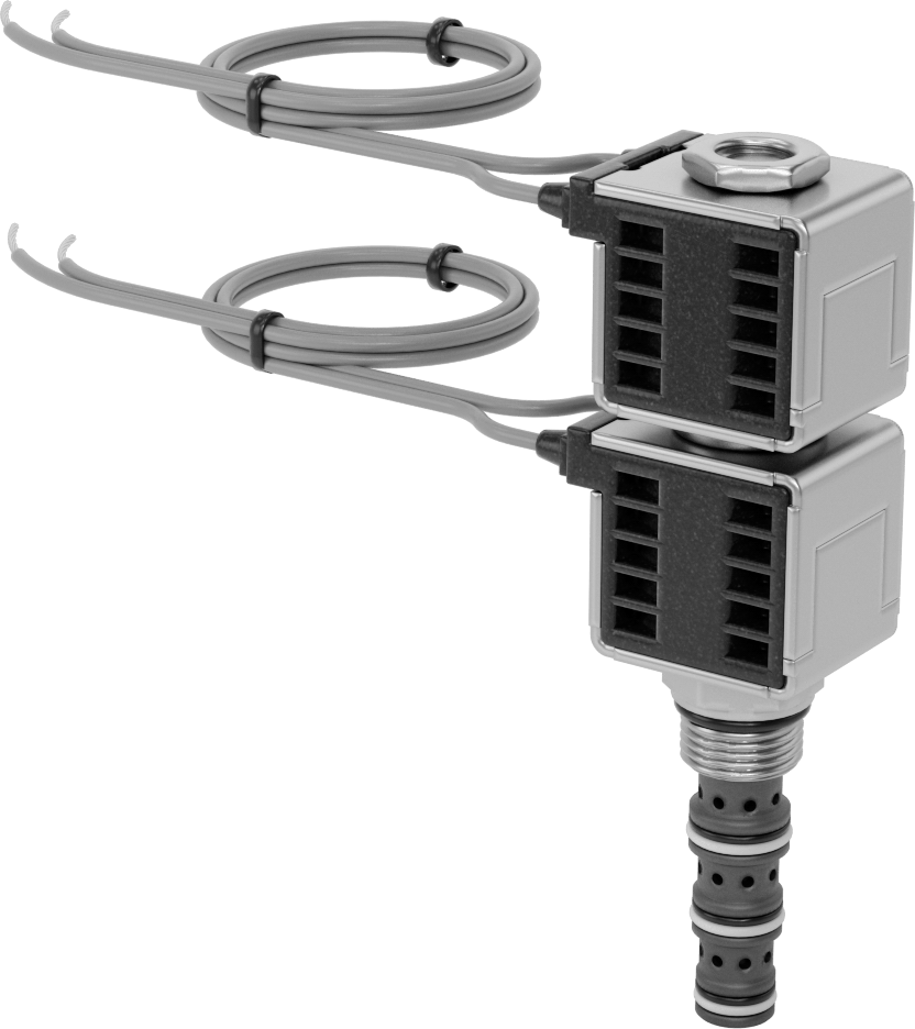 Solenoidle Çalışan Vidalı Hidrolik Vana, Yön Kontrolü, 4-Way, Deltrol Dsv-080-34C-N-D1DE