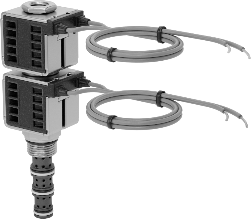 Solenoidle Çalışan Vidalı Hidrolik Vana, Yön Kontrolü, 4-Way, Deltrol Dsv-080-34T-N-D1DE