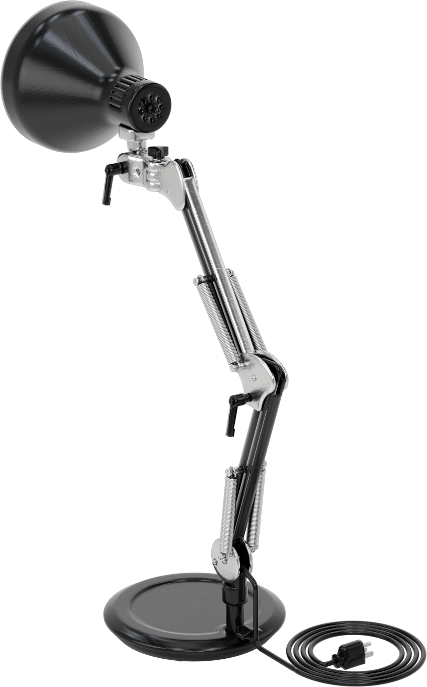 Masa Lambası, 25" Kol Uzanma Mesafesi, 810 Lumens, Siyah
