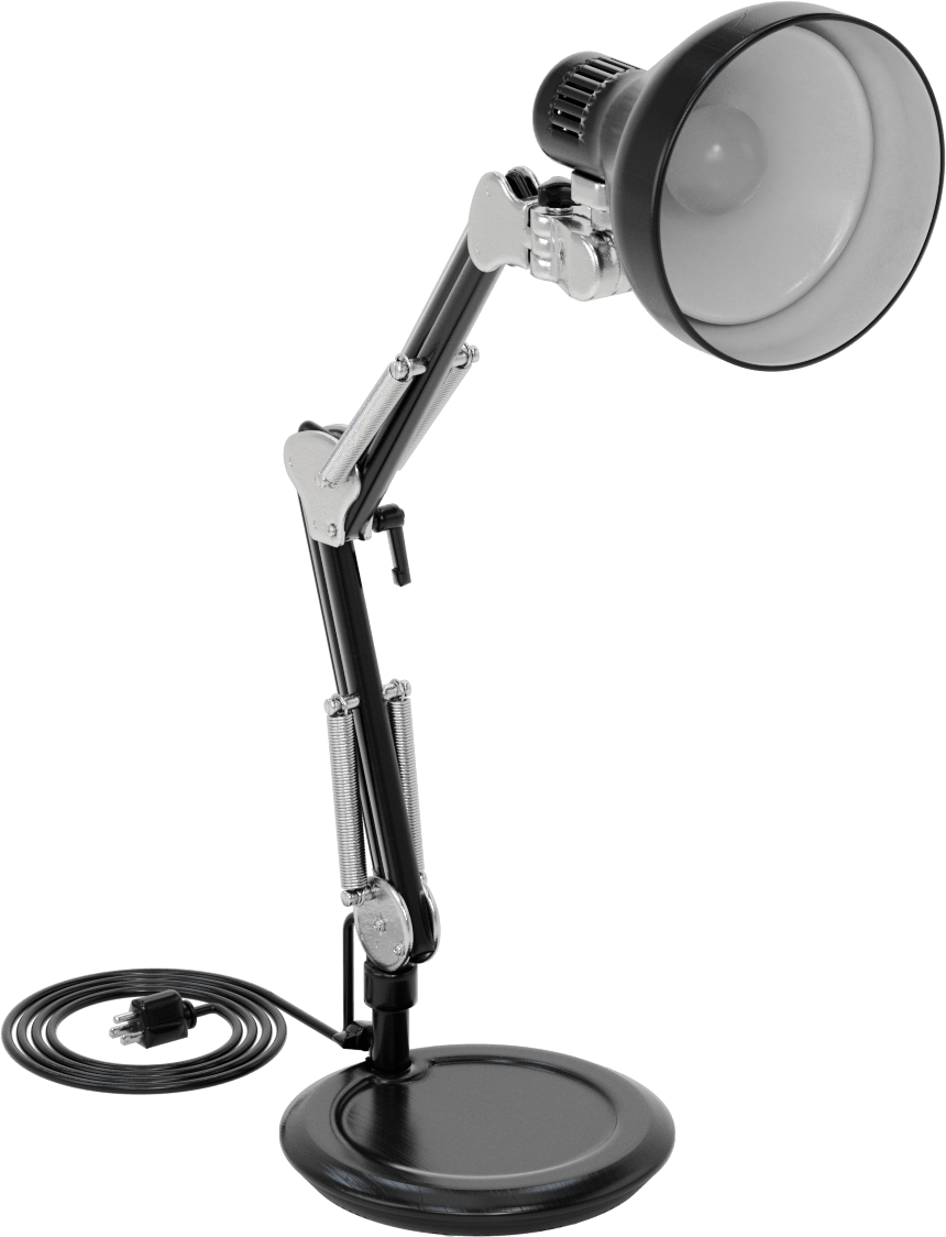 Masa Lambası, 25" Kol Uzanma Mesafesi, 810 Lumens, Siyah