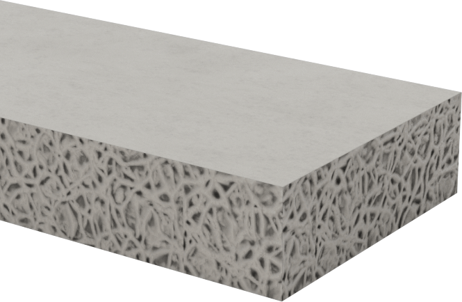 Gıda Endüstrisi Yüksek Sıcaklık Silikon Köpük Şeridi, Yapışkan Arka Yüzeyli, 3/4" Genişlik, 1/4" Kalınlık, 6 Fit Uzunluk