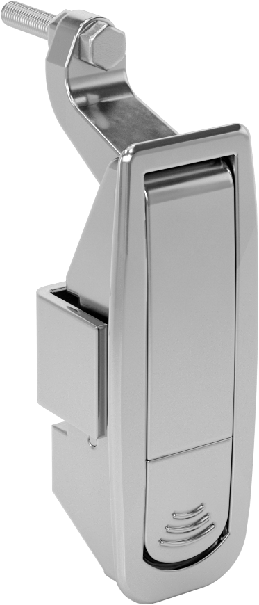 Düğmeli Sıkı Tutuşlu Kürek Saplı Kam Mandalı, Krom Kaplı Çinko, 1/16“-15/16” Mesafe, Yıkama Düğmesi