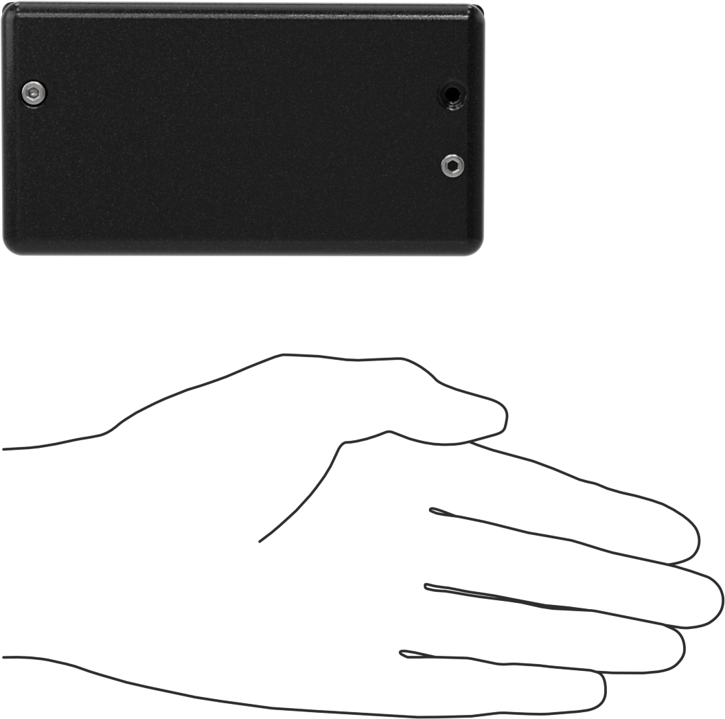 Gömme Çekme Kolu, Siyah ABS, 1-1,8 mm Panel Kalınlığı için