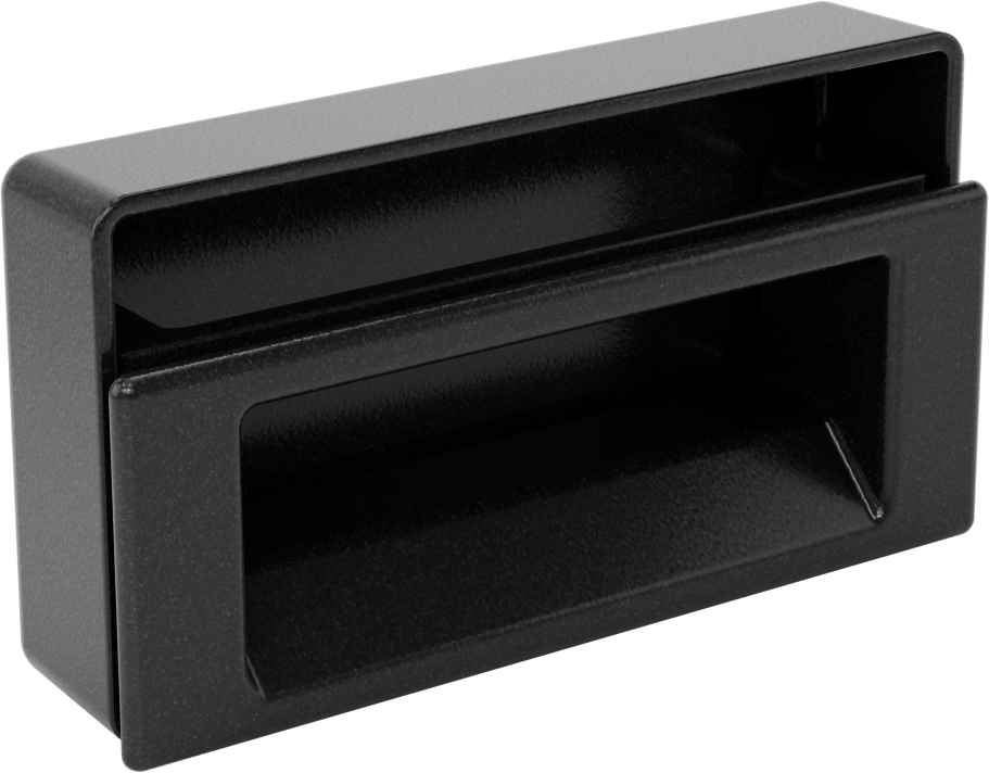 Gömme Çekme Kolu, Siyah ABS, 1,8-3,3 mm Panel Kalınlığı için