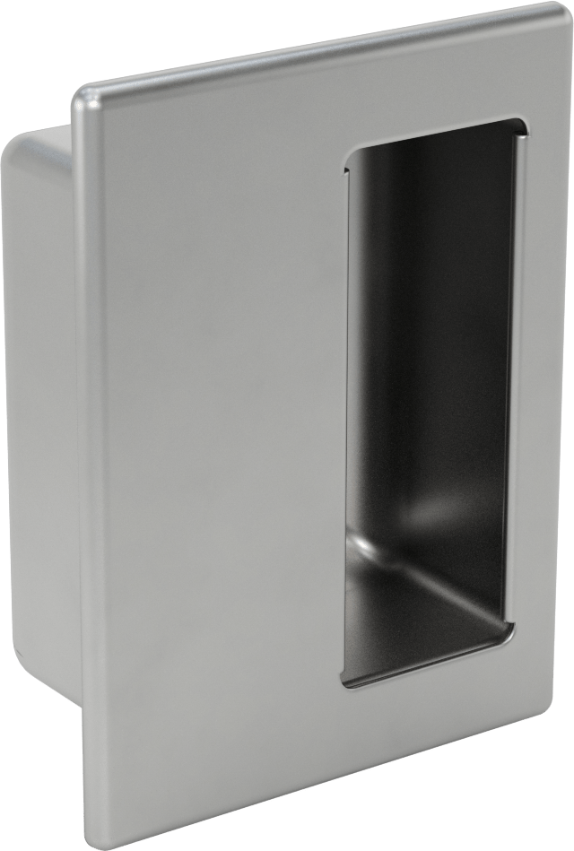 Gömme Çekme Kolu, Mat 304 Paslanmaz Çelik, 152 mm Yükseklik, 114 mm Genişlik