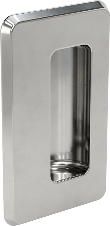 Gömme Çekme Kolu, Parlatılmış 304 Paslanmaz Çelik, 109 mm Yükseklik, 64 mm Genişlik