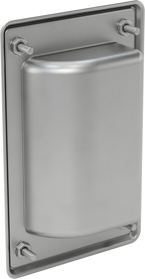 Gömme Çekme Kolu, Mat 304 Paslanmaz Çelik, 138 mm Yükseklik, 88 mm Genişlik