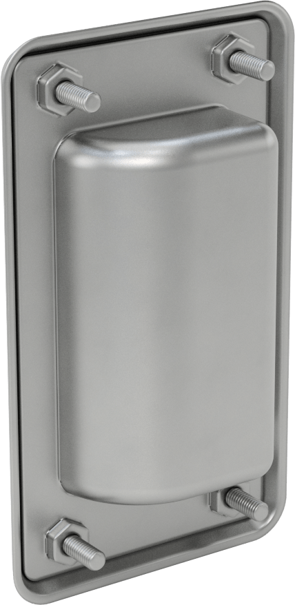 Gömme Çekme Kolu, Mat 304 Paslanmaz Çelik, 109 mm Yükseklik, 64 mm Genişlik