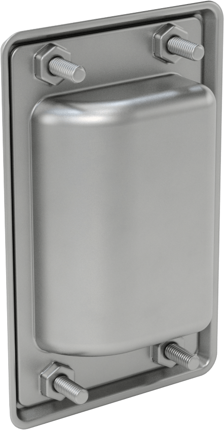 Gömme Çekme Kolu, Mat 304 Paslanmaz Çelik, 94 mm Yükseklik, 60 mm Genişlik