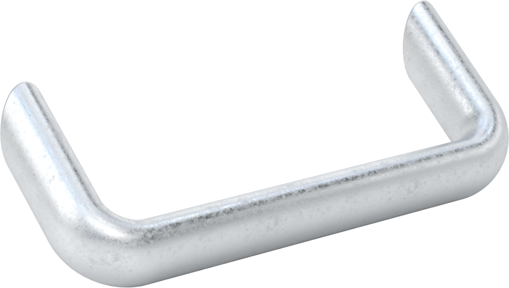 Dişli Delikli Montajlı Ofset Çekme Kolu, 35 Derece Ofset Açısı, Oval Tutamak, Mat Alüminyum, 160 mm Genişlik.